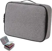 [PACKOVE] Travel Document Organizer with Combination Lock Portable File Storage Box for Safe and Easy Organization Capacity Multi File Bag for Passports Certificates and Valuables