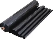 Black Pond Liner Flexible & Durable Underlay 3x4m 4x6m 8x10m 10x12m Waterproof Membrane for Fish Ponds, Garden Fountains, Easy to Install 0.13mm Pond Tarp(8x10m(26.2x32.8ft))