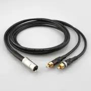 2feet OCC Copper Interconnected Line 5Pin DIN to 2RCA Audio Cable for CD player