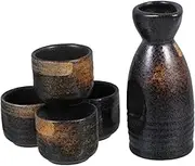 Mobestech 1Set Delicate Sake Serving Set Sake Pot Wine Cups Elegant Household Sake Set for Enjoying Rice Wine for Restaurants and Home Use