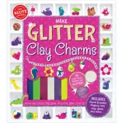 MAKE GLITTER CLAY CHARMS KIT-Polymer/Fimo-Animals/Food-Jewelry Craft Idea Book