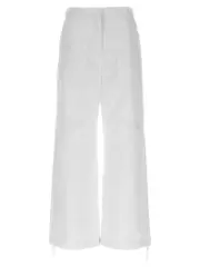 [Moncler] Moncler-Nylon Pantaloni Bianco-Donna 40IT White