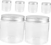 Mikinona 6pcs Travel Containers with Lids Portable Jars for Cosmetics Cream Jars Versatile Toiletries Bottles for Perfumes and Lotions