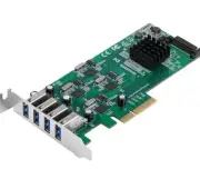 Siig JU-P40811-S1 4Port USB 3.0 PCIe Quad Core JUP40811S1