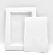 White Plastic Framed Access Panel 15x22.5cm 6"x8" Electrical or Plumbing -AP1522