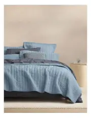 [Sheridan] Henderson Bed Cover in Steel Blue