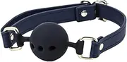 Bondage Couture Ball Gag - Blue Mouth Restraint