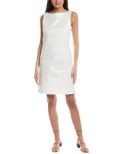 Lafayette 148 New York Sheath Bateau Neck Dress