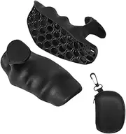 yuksok 2 Pieces Weight Lifting Grips Hand Gripper Silicone Fingerless Gym Gloves for Bodybuilding Gymnastics Fitness Weightlifting