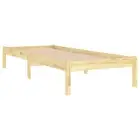 Bed Frame Solid Wood 92X187 Cm Single Size pine wood Single Bed Frames