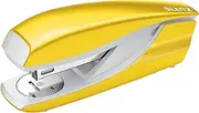 Leitz Stapler, 30 Sheet Capacity, Ergonomic Metal Body, Includes Staples, Wow Range, 55021001 - Yellow