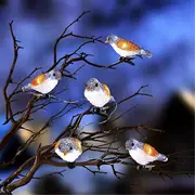Outdoor Christmas Decorations Birds String Lights,led Acrylic 5 Birds Lights With Clip Waterproof B1
