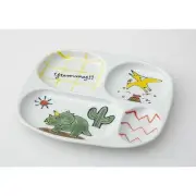 Partitioned plate with dinosaurs 1 20899 | Gift pottery stylish tra From Japan