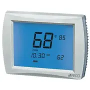 Programmable Thermostat Touchscreen 7 Day 3 Heat 2 Cool Hardwired Battery LCD