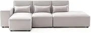 4 Seater Modular Lounge Set Right Corner Chaise Suite Sofa Fabric Sectional Ottoman Couch