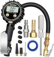 AstroAI ATG250 Digital Tire Inflator with Pressure Gauge, 250 PSI Air Chuck and Compressor Accessories Heavy Duty with Rubber Hose and Quick Connect Coupler Car Accessories for 0.1 Display Resolution