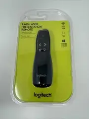 Logitech R400 Presenter Remote Control & Laser Pointer Black 910-001354