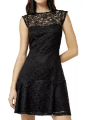 WAREHOUSE Black Lace Dress. Size 10. NWT