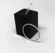 Solid 925 Sterlling Silver Twisted Stackable Ring For Women's Jewellry