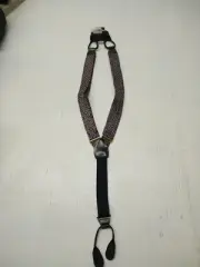 Mens Suspenders Made In Germany One Size Fabric & Elastic with Buttons