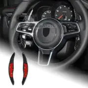 For Porsche Panamera Cayenne Macan 911 918 Black Steering Wheel Paddle Shifter