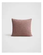[Fine Day] Waffle Square Cushion Cover in Claret