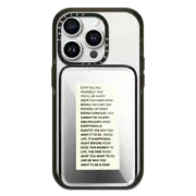 PowerThru Power Bank Mirror Slim Power Bank MagSafe Compatible This Moment is Life