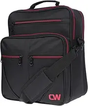 [Christian Wippermann] Men's Work Bag - Large Shoulder Bag for Construction Site & Craftsmen - Robust Shoulder Bag as Flight Shoulder Bag / Office - Versatile Men's Bag for Work & Everyday Use, black, L