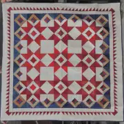 Red, White, and Ooh Quilt Kit featured in American Patchwork & Quilting 70x70