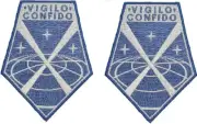 X-COM VIGILO CONFIDO EMBROIDERED MORALE PATCH | 2PC HOOK 3.5"X2.5" p685