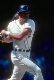 Outfielder Kirk Gibson Of The Detroit Tigers 1980 Baseball Photo 1