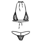 Sexy Women Bra G-string Thong Lace Swimwear Bathing Swimsuit Mini Micro Bikini