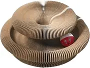 Cat Scratching Board | Cat Scratching Pad | Cat Scratcher for Indoor Cats, Cardboard Scratching Pad for Kitten, Foldable Accordion Toy for Kitten with Bell Ball for Exercise