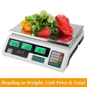 LCD Electronic Market Shop Food Scale Digital Weight 1G - 40KG Kitchen Scales