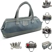 [Foyer Nuage] Travel Hair Dryer Bag for Dyson Supersonic, Portable Waterproof Storage Bag for Dyson Airwrap, Hair Tool Bag for Shark Flexstyle (Grey)