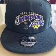 Los Angeles LA Lakers Hat Men 2020 NBA Champions 9Fifty New Era Snap Back Cap
