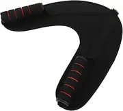 EXHUMKY Abdominal Strap Handle Belt Resistance Bands Workout Pull up Belt High Pull-Down Trainer Gym Workout Harness Assistance Band for Pull Ups Rubber Pull Down Handle Foam Black