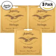 3-PACK Aquila 21U Nylgut Baritone Ukulele Strings - Low D With Wound D & G