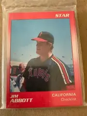 1990 STAR Co JIM ABBOTT California Angels RARE Red Set Factory Sealed MINT