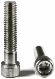 1/4-28 X 3" Chrome Allen Socket Head Bolts w/ Knurls | Made in USA - Set of 2