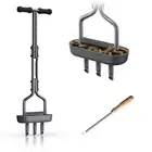 ViveGro Lawn Aerator Coring Garden Tool Manual Hollow Tine Aerators with Oval...