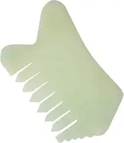 Anneome 1Pc Jade Stone Scraping Comb Scalp Massage Plate for Relaxation Durable Smooth Edges for Comfortable Use Natural Hair Care Tool for Adults