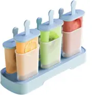 6Pcs Ice Popsicle Maker-BPA Free,Easy-Release Ice Pop Molds,Homemade