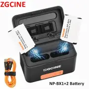 ZGCINE BX1 Kit2 Charging Case box with 2 Battery for Sony ZV1 RX100 HX50 M5 M6