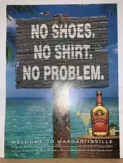 2001 Margaritaville Mexican Tequila No Shoes Shirt No Problem Vintage Print Ad