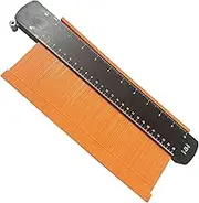 Copying Gauge - Double-Sided Woodworking 10 Inch Ruler with Lock,Construction Ruler Measure Tool, Handyman Woodworking Tool for Corners and Contoured