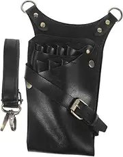 BIUDECO Hairdresser Scissor Waist Bag Durable PU Material Design for Stylists Lightweight Portable Salon Supplies for Barbers and Personal Use