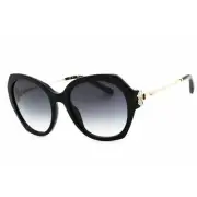 Chopard Women's Sunglasses Shiny Black Acetate Full Rim Oversized SCH354V 0700