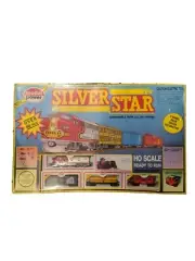 Model Power Silver Star model Train set model 1063 36"x36" ho scale 40 pcs