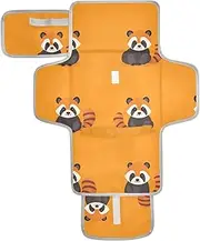 Reusable Changing Pads with Tissue Pocket Travel Changing pad for Baby Infant Travel Station Kit